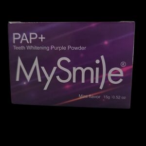 MySmile PAP+ Teeth Whitening Purple Powder, a non-peroxide